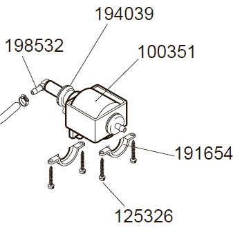 картинка Пластмасова скоба кріплення помпи (191654) від Інтернет-магазину THOMAS